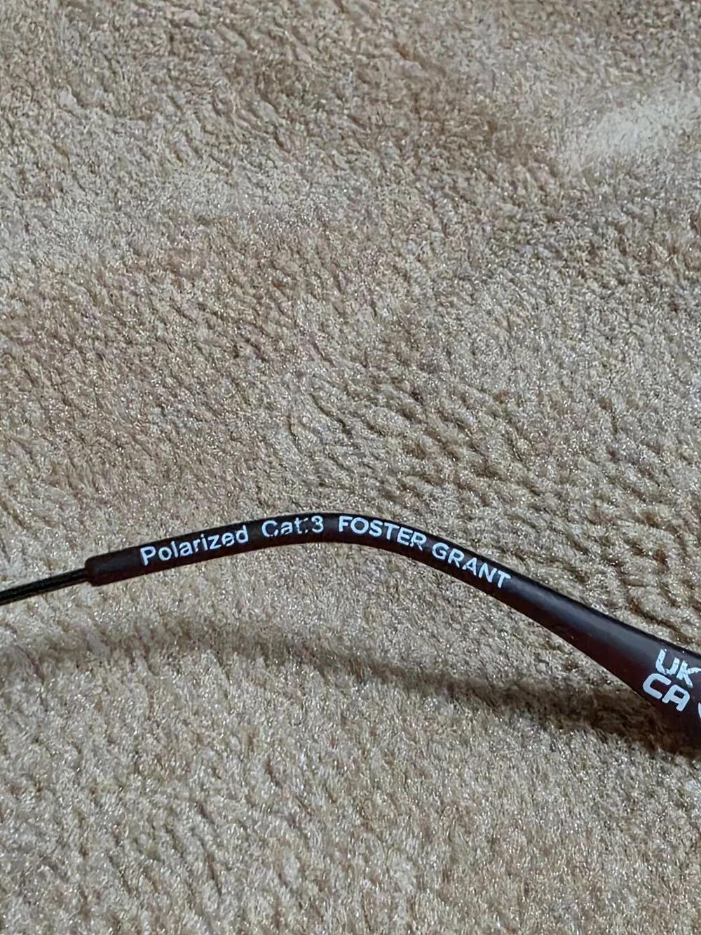 Foster Grant Polarized Sunglasses Brown Lenses Gunmetal Frame